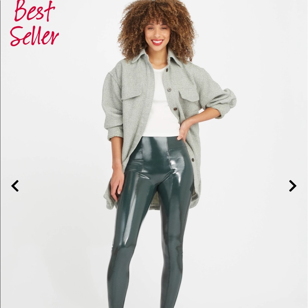 Spanx Faux Patent Leather Leggings